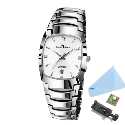 Men Quartz Watches Original High-end Luxury Waterproof Men's Watch Wristwatch Stainless Steel Fashion Business Date Clock Male