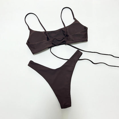 Push Up Bikinis 2025 Sexy Women Swimsuit Swimwear Female Bikini Set Bandage Biquini Bathing Suit Swimming Suits Beachwear