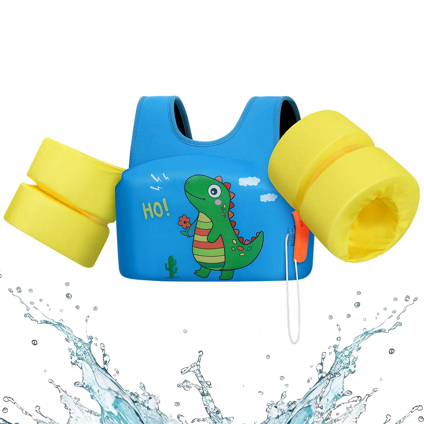 Kids Life Vest Children's Swimming Arm Float Whistle Child Lifejacket Swimsuit Foam Safety Swimming Pool Accessories for kayak