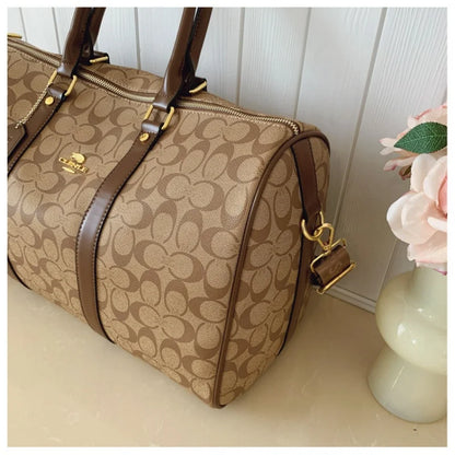 Women's Classic Boston Handbag Large Capacity Elegant Travel Duffle Bags for Women Weekend Luggage Travel Shoulder Bag