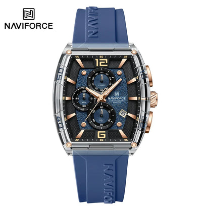 Top Brand NAVIFORCE Fashion Watches for Men Quartz Silicone Strap 50M Waterproof Date Original Man's WristWatch Reloj Hombr 2025