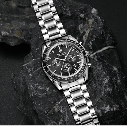 New Men Watch Calendar Business Quartz Watches Mens Top Brand Luxury Sport Waterproof Luminous Stainless Steel Man Wristwatches