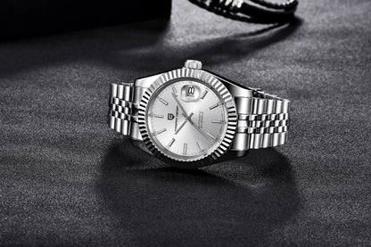 PAGANI DESIGN Watches Luxury Diamond Dial Mechanical Watch For Men Top NH35 Movt Sapphire Glass Stainless Steel Waterproof Watch