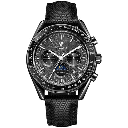 Automatic Watch for Men Stainless Steel Luminous Waterproof Moon Phase Man Watches Luxury Men's Mechanical Wristwatch