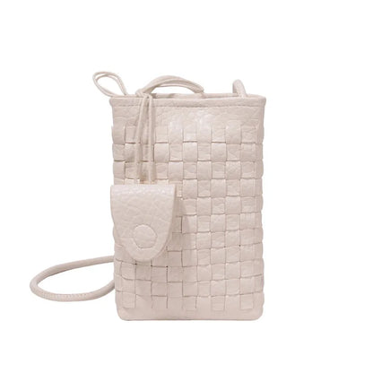 Women's Bag PU designer luxury bags woman 2026 Shoulder bags Fashion niche woven minimalist crossbody bag Wallet