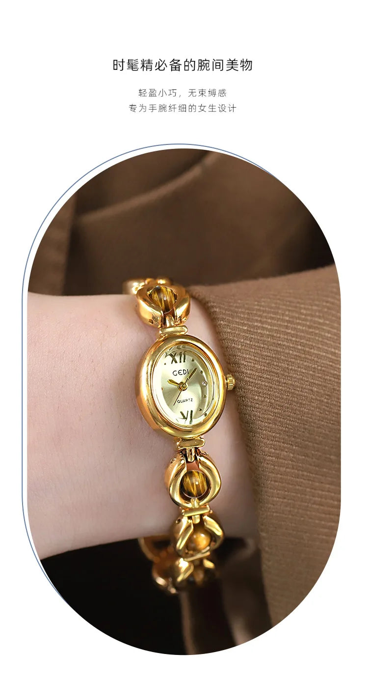 Gold Women Bracelet Watches For Ladies Wrist Watches Top Brand Luxury Elegant Women Dress High Quality Watches Quartz Minimalist