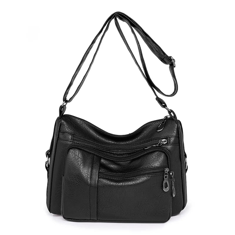 High Capacity Women Tote Bag High Quality Leather Ladies Handbags Leisure Shoulder Bag Small Crossbody Bags For Women 2024 New