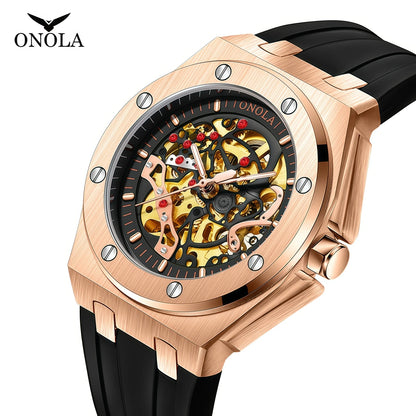 ONOLA Watch Top Brand Luxury Sports Men Wristwatch Waterproof  Automatic Mechanical Watches Relogio Masculino