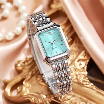 Elegant Rectangle Women Watches Fashion Analog Quartz Wristwatches Reloj Mujer Girls Clock Gift（Without Box）