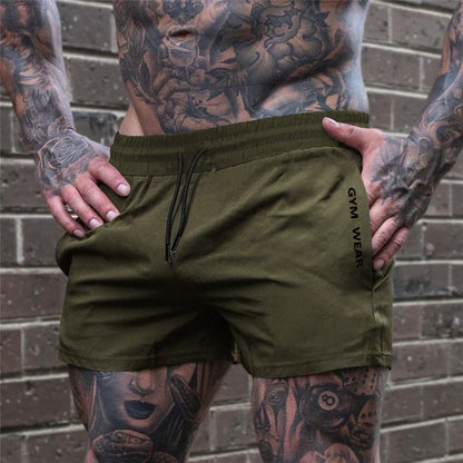 2026 Summer Gym Fitness Men's Shorts Sweatpants Thin Fashion Men Marathon Running Shorts Sports Breathable Training Pants