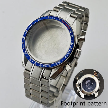 39.7mm Case Watches Metal Case Fits VK63 Movement Accessories Sapphire Glass Equipped With Bezel And Strap VK63 Dial