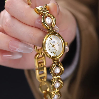 Gold Women Bracelet Watches For Ladies Wrist Watches Top Brand Luxury Elegant Women Dress High Quality Watches Quartz Minimalist