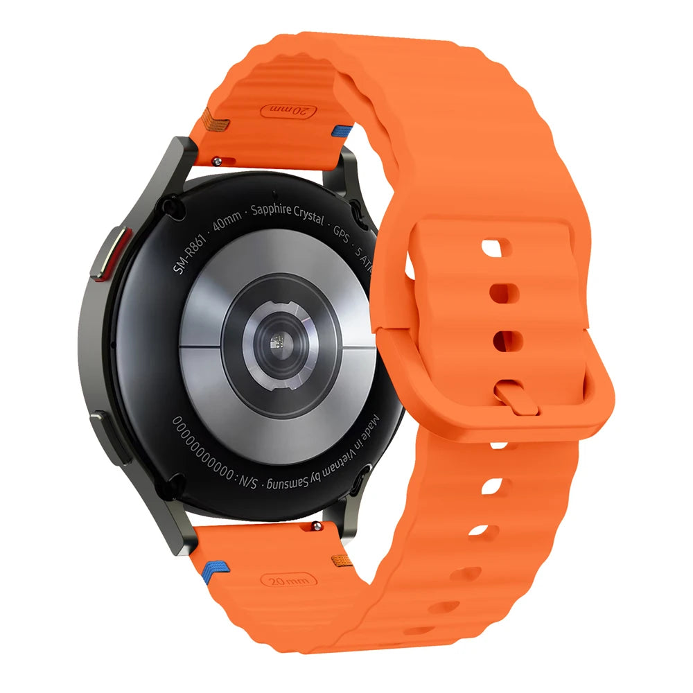 22mm Watch Strap For Xiaomi Watch 2 Pro S4 sport S3 S2 S1 Active/Mi Watch color 2 Smartwatch Watches Band Silicone Wave Bracelet