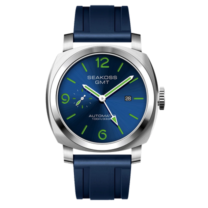SEAKOSS GMT Diving Automatic Mechanical Watches Men 1963 ST2557 Seagull Movement 316L Super Luminous Calendar 10Bar Wristwatches