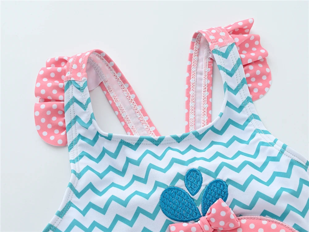Toddler Infant Baby Girls Swimwear Watermelon Swimsuit Swimming Beach Bathing Bikini Cute Summer One-Piece Swimming Baby Overall