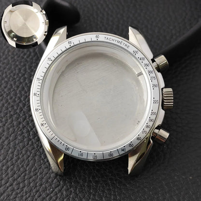 39.7mm MoonSwatch Chronograph Watches Stainless Steel Case Fit VK63 Movement Accessories Sapphire Glass Watch 20mm Strap Moon