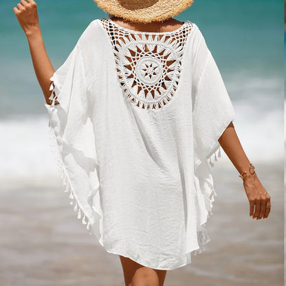 CROCHET BIKINI-Women's Sexy Swimsuit Cover Up Dress Summer Bathing Suit Beachwear Shirt Cover-ups for Women