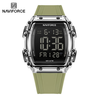 NAVIFORCE Fashion Student Watches Electronic LED Digital Watch for Men Watch Waterproof Sport Multifunctional Alarm Clock Man