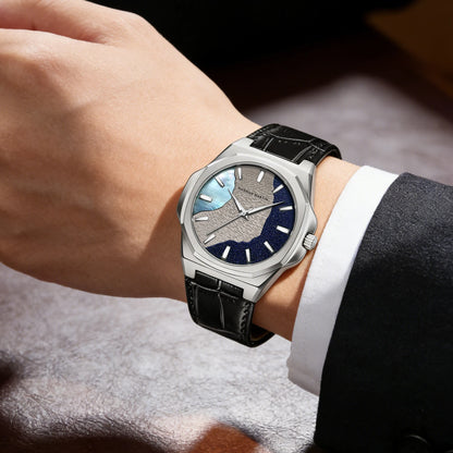 Men Watches 40mm Stainless Steel Business Timepiece for Men Clock Japanese Quartz Movement Watch With Tool Included Reloj Hombre