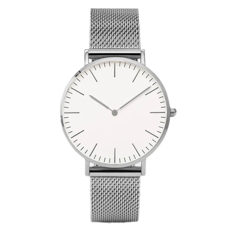 Top Brand Luxury Watches Women Fashion Stainless Steel Mesh Belt Quartz Wristwatch Simple Casual Ladies Clock Gift Montre Femme