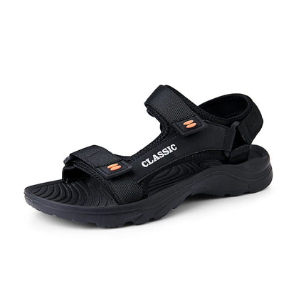 Sandals Men's 2025 Summer New Sports and Casual Beach Shoes Summer Outerwear Soft Roman Sandals