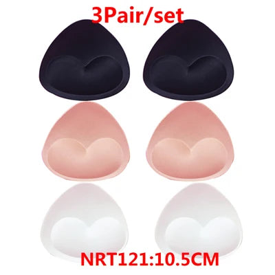 Women Sexy Breast Insert Push Up Bra Enhancer Swimsuit Bikini Pad Removeable Foam Chest Accessories Swimsuit Thickness 4/5/6cm
