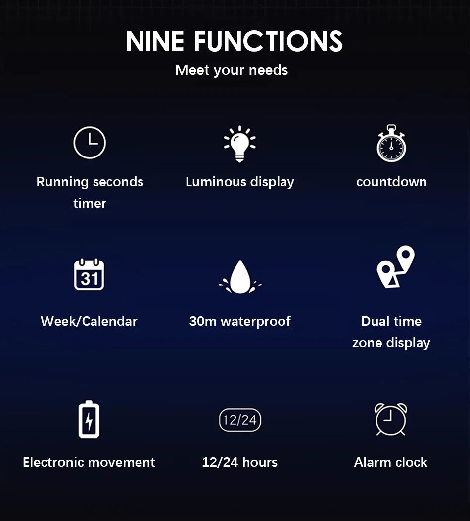 LIGE Watches For Men Luxury Brand Sport Quartz Wristwatch Waterproof Military Digital Clock Steel Men Watch Relogio Masculino