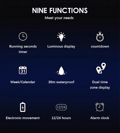LIGE Watches For Men Luxury Brand Sport Quartz Wristwatch Waterproof Military Digital Clock Steel Men Watch Relogio Masculino