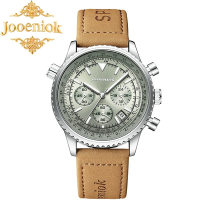 2026 New Top Luxury Man Wristwatch Sport Fashion Leather Quartz Watch For Men Chronograph Date Waterproof Luminous Men's Watches