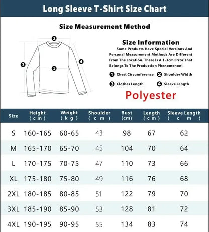 New Metallica pop band unisex long sleeved T-shirt shirt fashionable street Harajuku 3D printed pattern Y2K top men's clothing