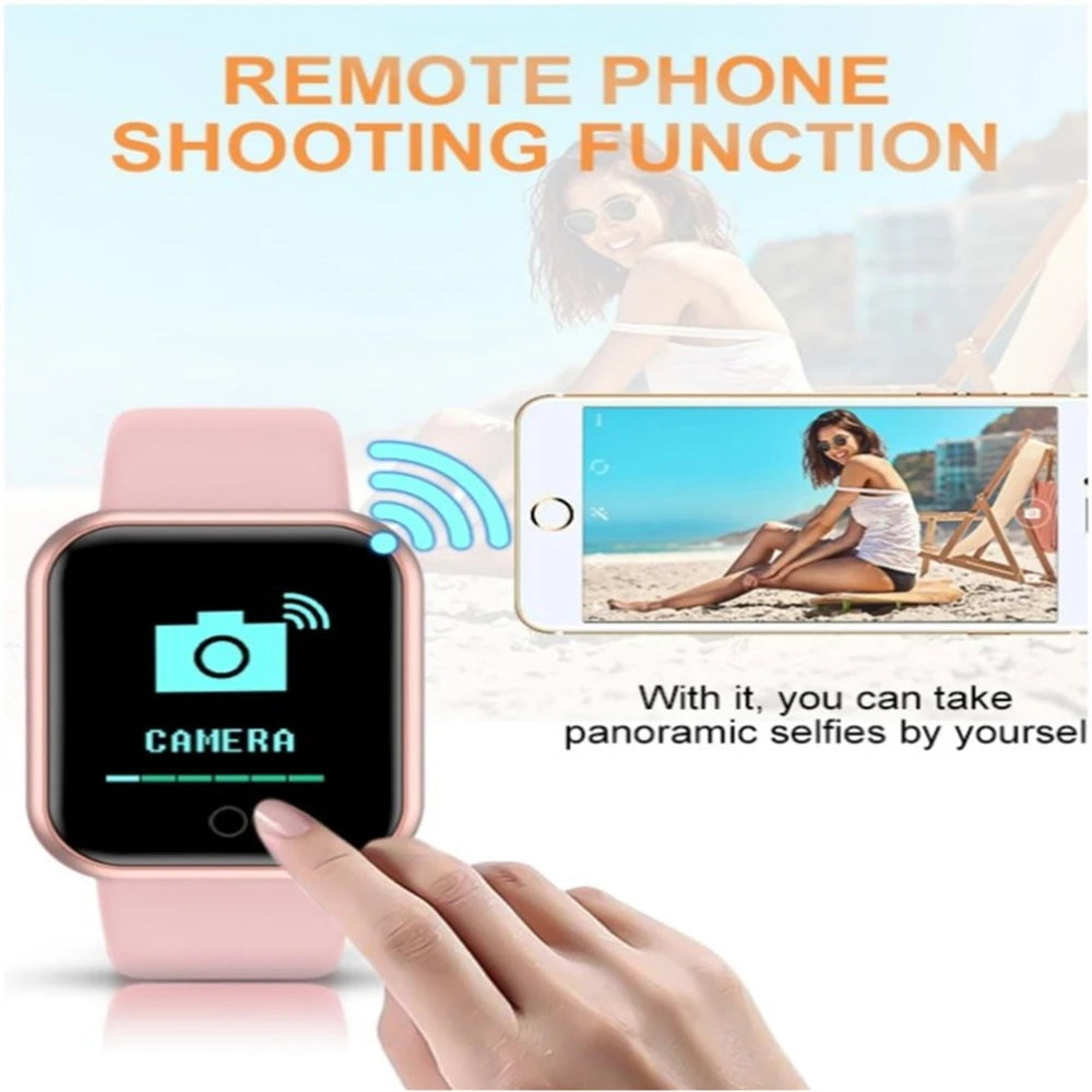 Men Watches Smart Watch For Women Fitness Heart Rate Monitor Sports Smartwatch Electronic Calory Music Control Y68 Bracelet Kids