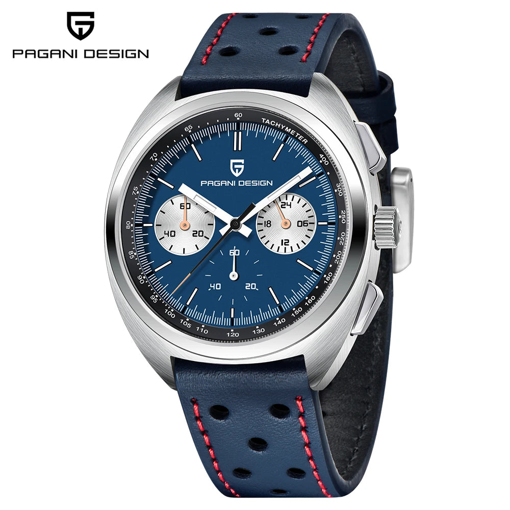 PAGANI DESIGN Men's Watches Luxury Quartz Wrist Watch For Men AR Sapphire Speed Chronograph Retro Dial Clock Reloj Hombre 2026