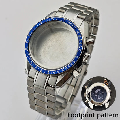 39.7mm Case Watches Metal Case Fits VK63 Movement Accessories Sapphire Glass Equipped With Bezel And Strap VK63 Dial