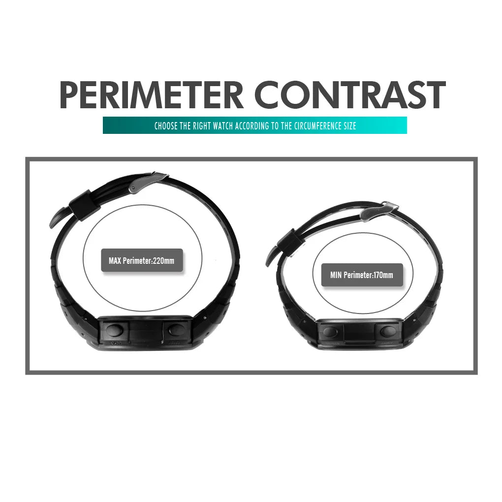 SKMEI 1560 Sport Electronics Watch for Men 100M Waterproof LED Display Digital Mens Wristwatches Stopwatch Military Reloj Hombre