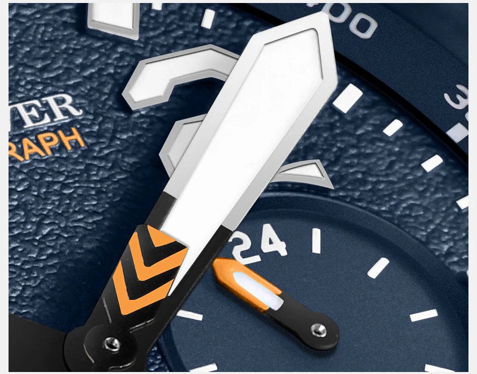 FEELNEVER New Diver Quartz Watch for Men 316L Stainless Steel Sapphire Big Dial Watch Men Outdoor 1000M Waterproof Men's Watches