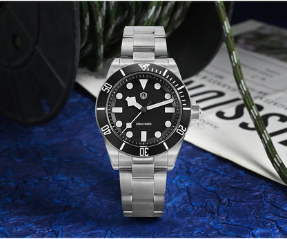 Watchdives WD1969 Pro Watch VH31 Sweep Seconds Quartz Movement Waterproof BGW9 Luminous Sapphire Glass 38mm Vintage Men Watches