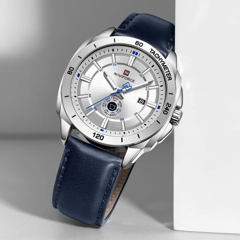 NAVIFORCE 2026 New Men's Watches Leather Quartz Watch Man Casual Sports Day Date Office Normal Male Gift Wristwatch Reloj Hombre