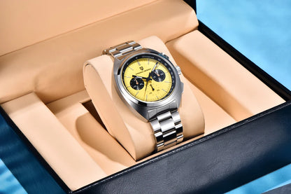 PAGANI DESIGN Men's Watches Luxury Quartz Wrist Watch For Men AR Sapphire Speed Chronograph Retro Dial Clock Reloj Hombre 2026