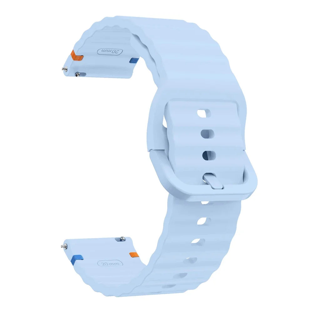 22mm Watch Strap For Xiaomi Watch 2 Pro S4 sport S3 S2 S1 Active/Mi Watch color 2 Smartwatch Watches Band Silicone Wave Bracelet