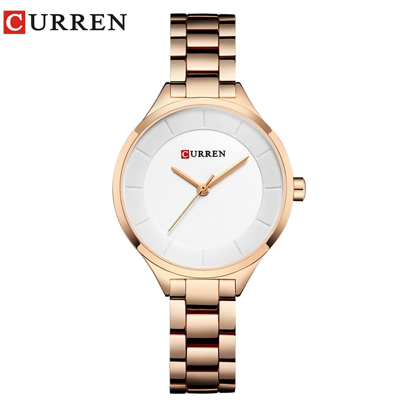 TOP Luxury Rose Gold Women's Watch Stainless Steel Ladies Wrist Watches Relogio Feminino Fashion Female Hour Reloj Mujer