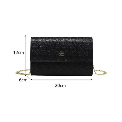 CH Fashion Women's Shoulder Bag with Letter Printing Design 2025 Festival Essential Versatile Women's Chain Bag