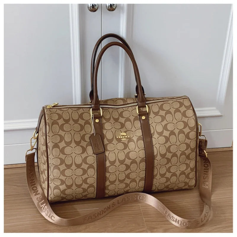 Women's Classic Boston Handbag Large Capacity Elegant Travel Duffle Bags for Women Weekend Luggage Travel Shoulder Bag
