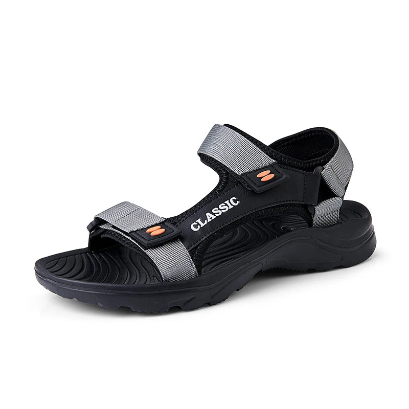 Sandals Men's 2025 Summer New Sports and Casual Beach Shoes Summer Outerwear Soft Roman Sandals