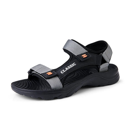 Sandals Men's 2025 Summer New Sports and Casual Beach Shoes Summer Outerwear Soft Roman Sandals