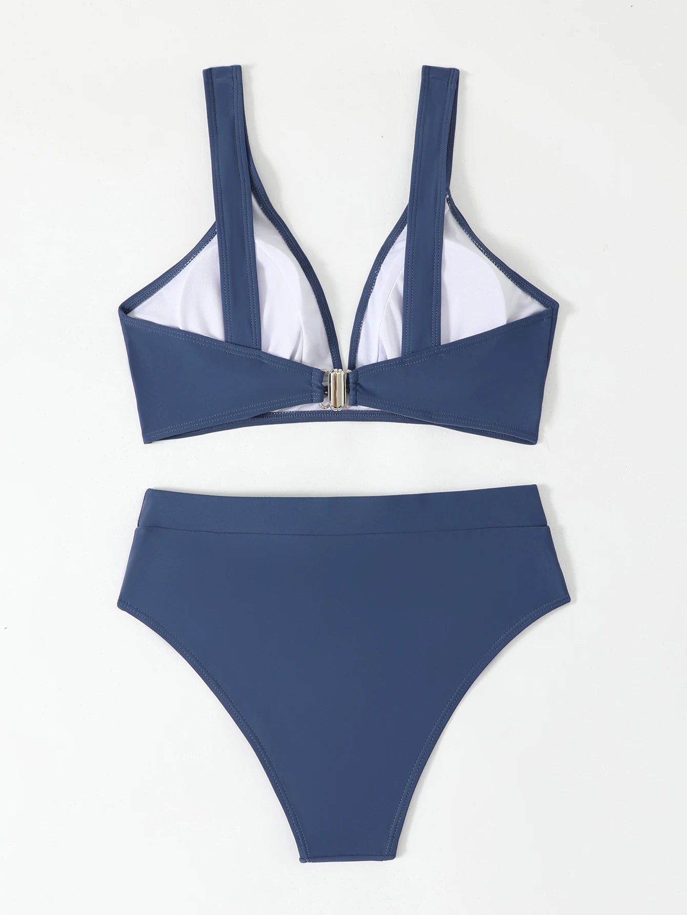 U-wire Bikinis 2026 Women High Waist Swimwear Solid Swimsuit Female Beachwear Summer Bathers Bathing Swimming Swim Suit XL