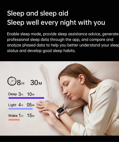 LIGE Fashion Smart Watches Women Bluetooth Call Women‘s Health Monitor Heart Rate Blood Pressure Fitness Digital Smartwatch Men