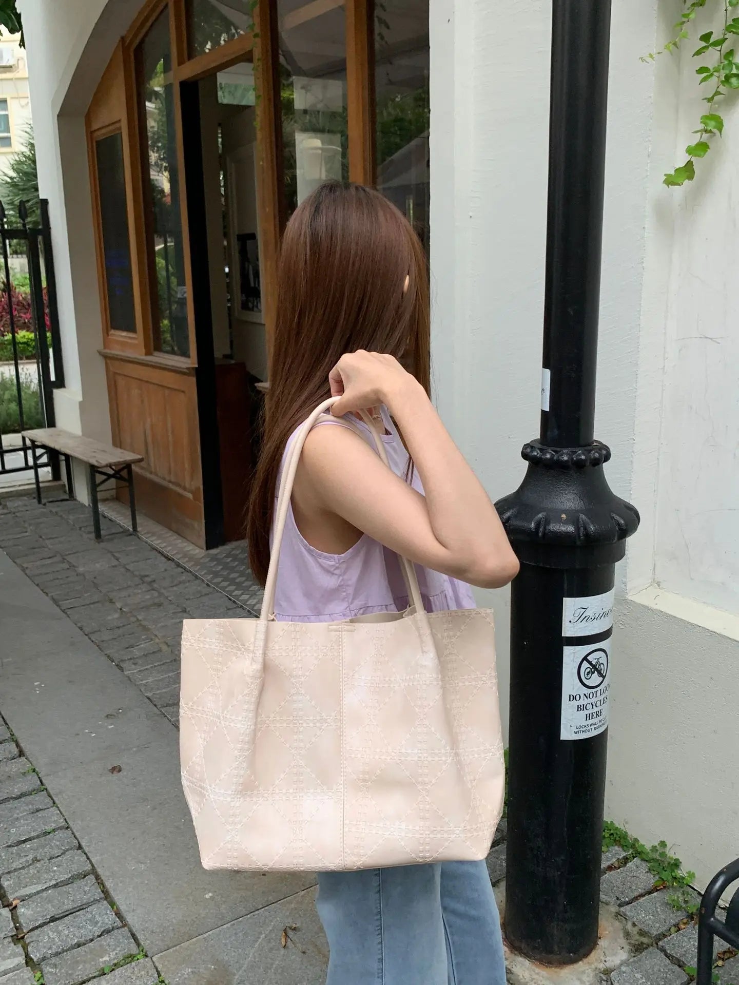 Women's handbag tote bag，2026New Fashionable Quilted Single-Shoulder Tote Bag，Women's large-capacity mother-and-daughter bag, hi