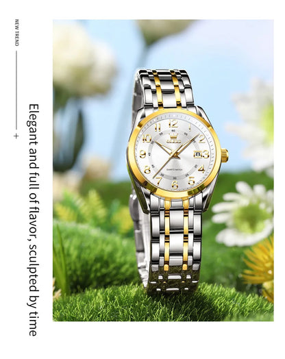 OLEVS 3666 Woman Watches Original Quartz Watch Waterproof Luminous Watches For Woman Gift Chronograph Date Reloj Mujer