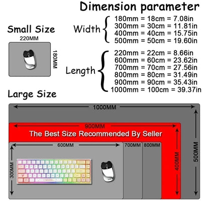 Riccu Mouse Pad Linux Commands Line Rug Large Mousepad Shortcuts for Red Hat Ubuntu OpenSUSE Arch Debian Unix Programmer Deskmat