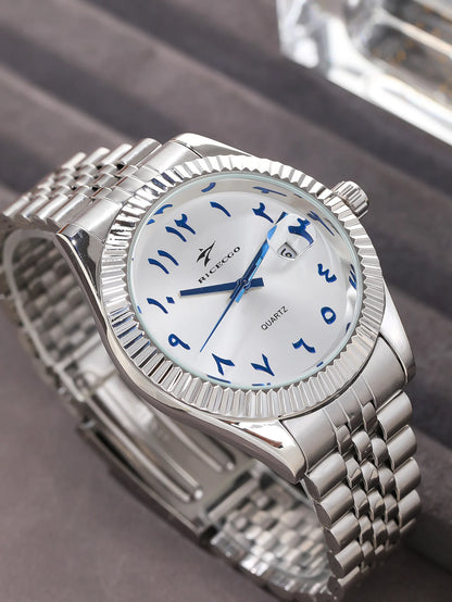 Fashion Men's Watches Date High-end Luxury Casual Sport Clock Classic Business Quartz Male Stainless Steel Wristwatches
